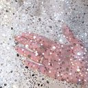 Сетка с пайетками и бисером "Белый с серебром " Z