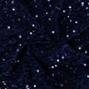 Бархат гладкий "Сапфировый синий" с пайетками