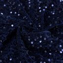 Бархат гладкий "Сапфировый синий" с пайетками