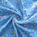 Бархат гладкий "Голубой" с перламутровыми пайетками