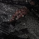 Сетка с пайетками и бисером Адель "Черный"