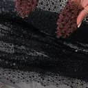 Сетка с пайетками и бисером Адель "Черный"