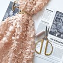 Сетка с цветами гортензия "Кремовый"