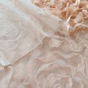 Сетка с цветами гортензия "Кремовый"