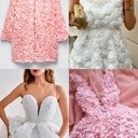 Сетка с цветами гортензия "Кремовый"