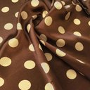 Атлас молочный шоколад в бежевый горошек кр