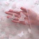 Сетка с 3D бабочками "Пудра"