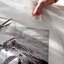 Фатин с глиттером "Молочный"