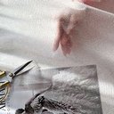 Фатин с глиттером "Молочный"