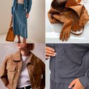 Замша "Коричневый тауп"