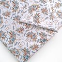 Хлопок с принтом "Зайцы" белый