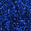Бархат гладкий "Синий" с пайетками