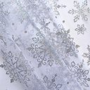 Фатин со снежинками "Серебро"