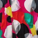 Атлас фуксия "Яркие шары"