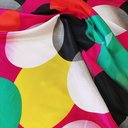 Атлас фуксия "Яркие шары"