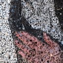 Сетка с пайетками и бисером "Черный" Z