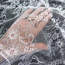 Кружево шантильи "Молочное" узор 3 (купон 3 метра)