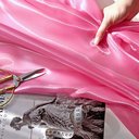 Органза Кристалон "Яркий розовый "