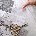 Еврофатин Luxe "Молочный" с серебристым глиттером