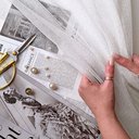 Еврофатин Luxe "Молочный" с серебристым глиттером