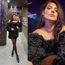 Сетка с цветами гортензия "Черный"