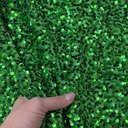 Бархат гладкий "Зеленый" с пайетками