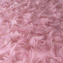 Сетка с цветами розы "Пудра"