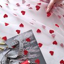 Еврофатин Luxe белый в красные сердечки