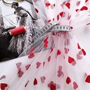 Еврофатин Luxe белый в красные сердечки