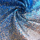 Пайетки Омбре Серебро с Синим