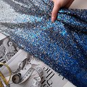 Пайетки Омбре Серебро с Синим