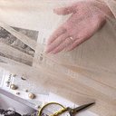 Еврофатин премиум "Телесный" с мелким глиттером