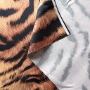 Сатин мерсеризованный принт "Тигр"