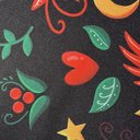 Габардин "Принт 11" птица на черном