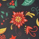 Габардин "Принт 11" птица на черном