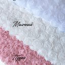 Сетка с цветами розы "Белый"