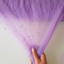 Фатин с бусинами "Очень светлый фиолетовый"