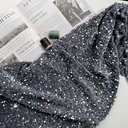 Бархат гладкий "Серый" с пайетками