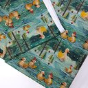 Хлопок с принтом "Утята 5D"