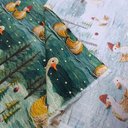 Хлопок с принтом "Утята 5D"