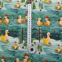 Хлопок с принтом "Утята 5D"