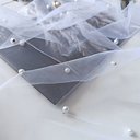 Фатин с бусинами "Белый"