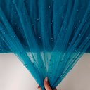 Фатин с бусинами "Цвет Черного моря"