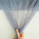 Фатин серый с бусинами мультиколор