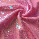 Пайетки на трикотаже розовые "Барби"