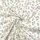 Батист принт мушка "розовые цветы NEW"