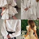 Батист принт мушка "розовые цветы NEW"