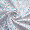 Бархат гладкий "Белый" с перламутровыми пайетками