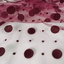 Еврофатин Luxe бордо в крупный горох и точки