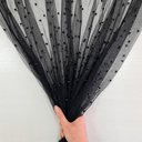 Фатин с бусинами "Черный" премиум